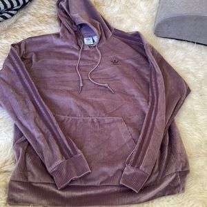 Adidas Purple corduroy sweatshirt